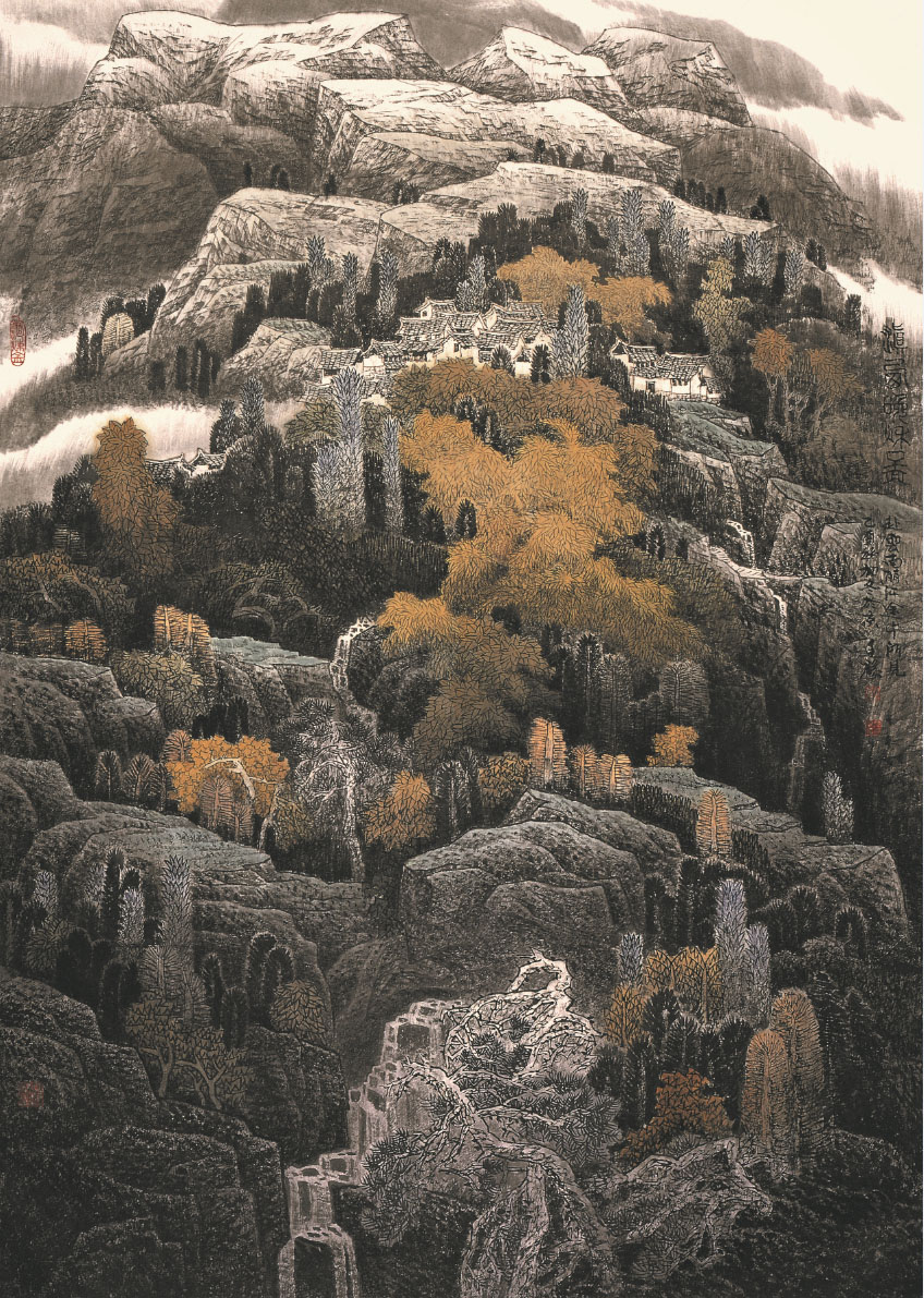 20220705-张廷禄60周年艺术回顾精品展-主办方-滇西晚秋图.jpg