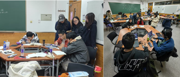 20241212-华体会网页版荣获“高校学业辅导优秀案例”一等奖1项、二等奖2项-蔡近知(摄)-答疑坊:基础课程答疑.png