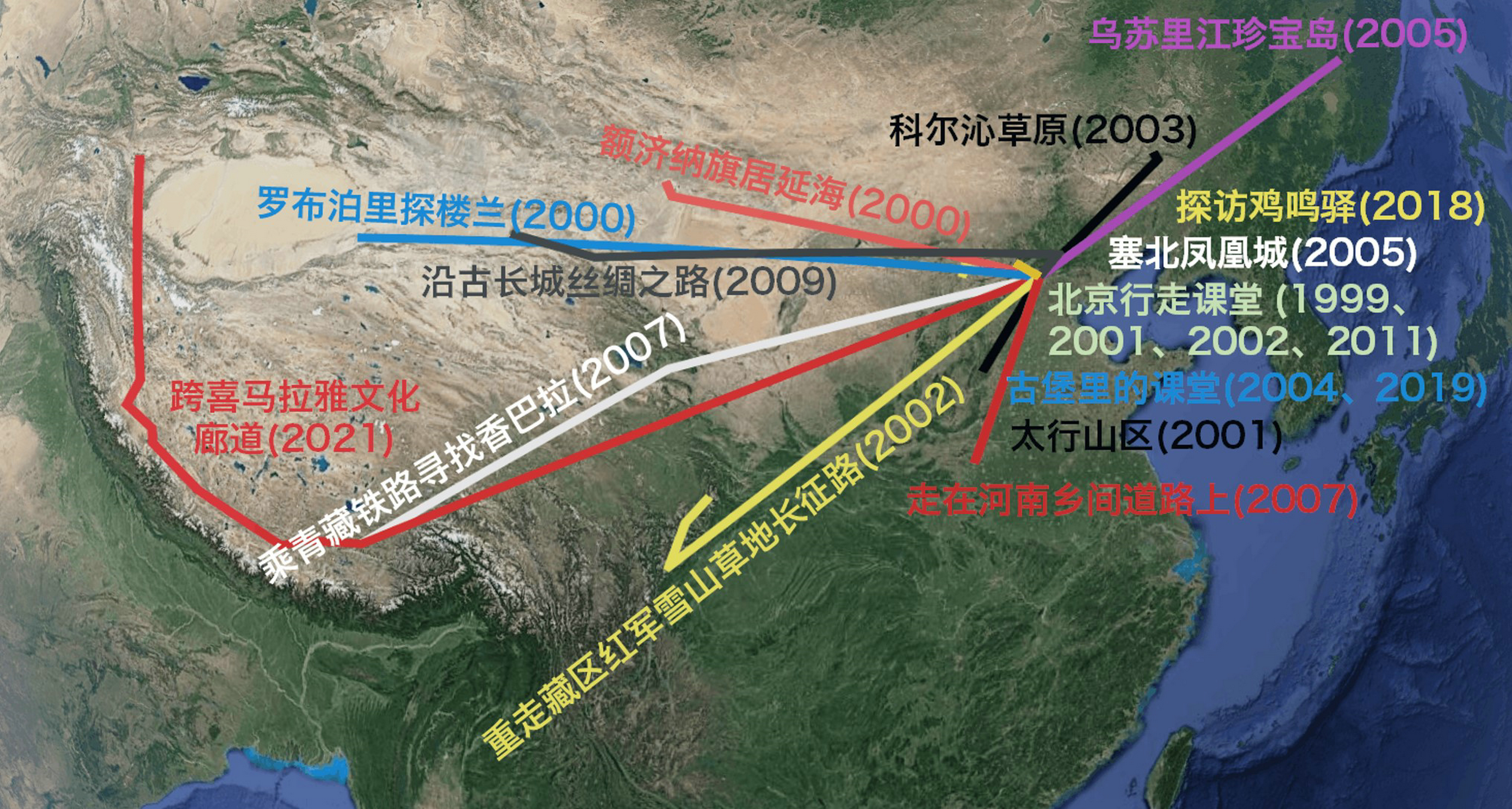 20220725-华体会网页版师生赴西喜马拉雅山开展跨文化传播调研与新闻采写实践-图表-历次大篷车课堂国内旅行线路.jpeg